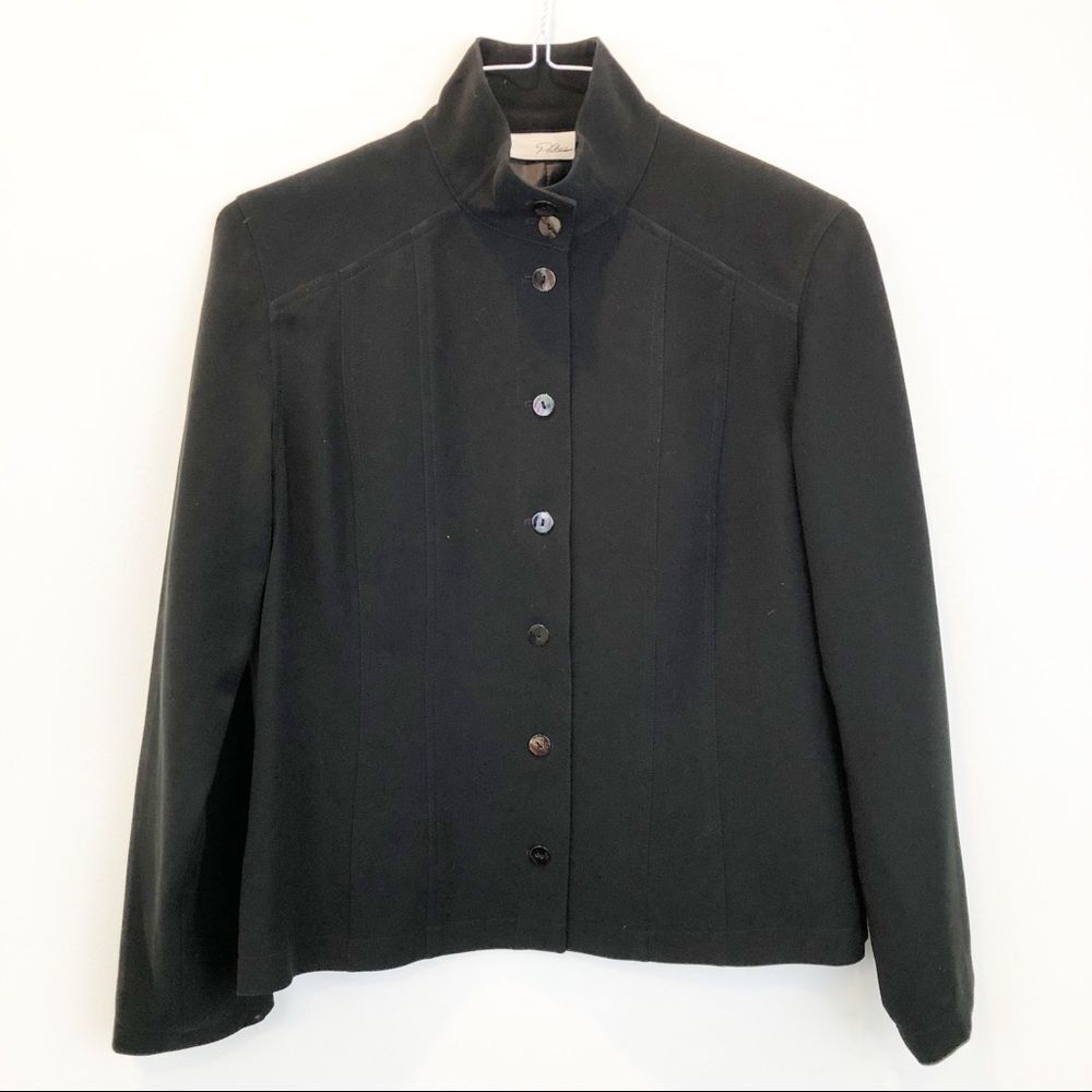 Chico’s Platinum Black Jacket Size 1